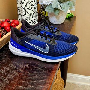 Nike Men's Airflo 9 Road Running Shoes, Blue/Black, Sz 13
